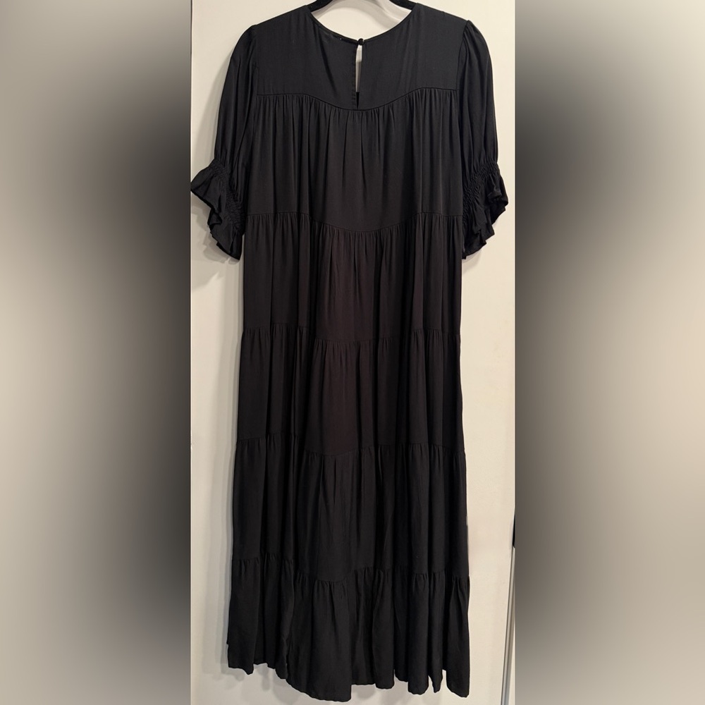 tea n rose Peasant Dress 
Black, size Medium - Picture 2 of 4